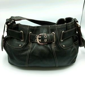 Tignanello - Black Genuine Leather Handbag